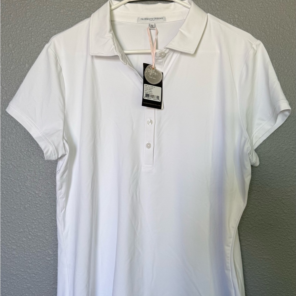 Fairway & Greene White Polo Shirt